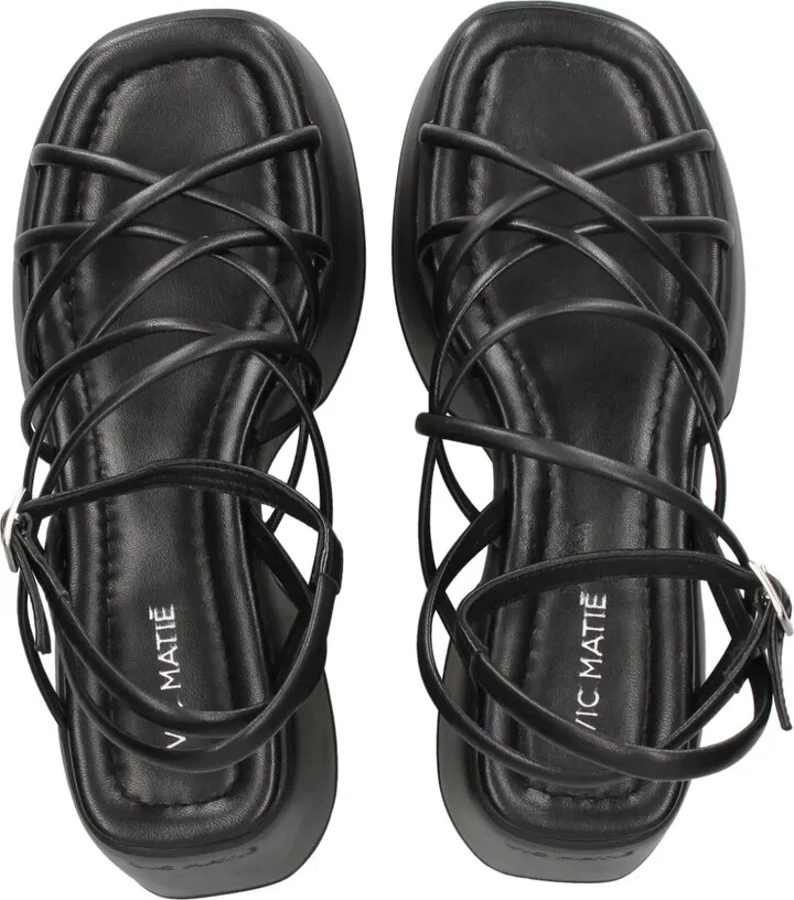 110mm Platform Leather Sandals - Image 4