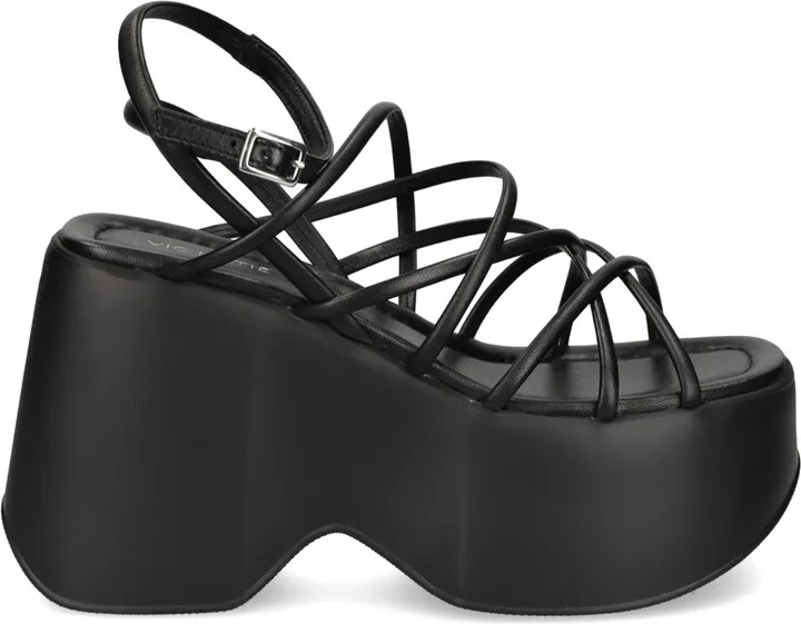 110mm Platform Leather Sandals