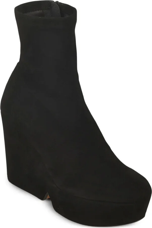 110mm Platform Suede Boots - Image 2