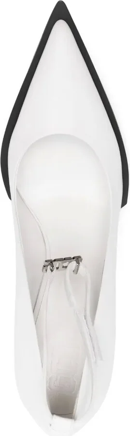 110mm Pointed Leather Pumps - Image 4