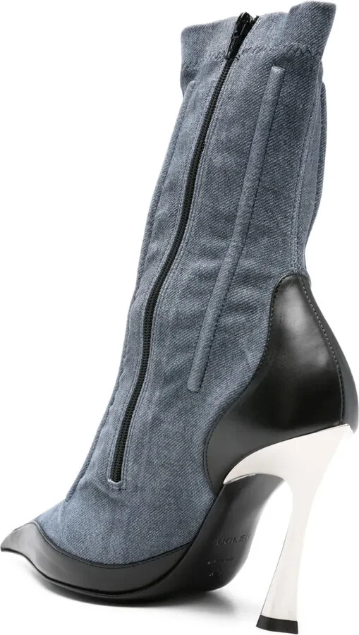 110mm Pointed-Toe Ankle Boots - Image 3