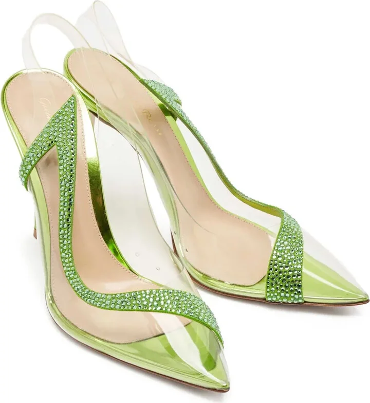110mm Pointed-Toe Heeled Pumps - Image 2