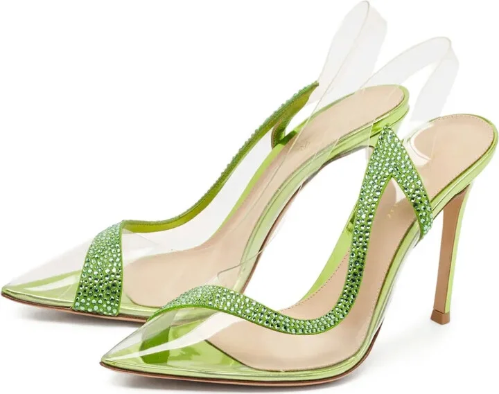 110mm Pointed-Toe Heeled Pumps - Image 3