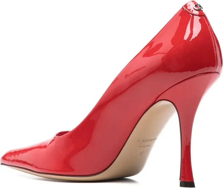 110mm Pointed-Toe Leather Pumps - Image 3