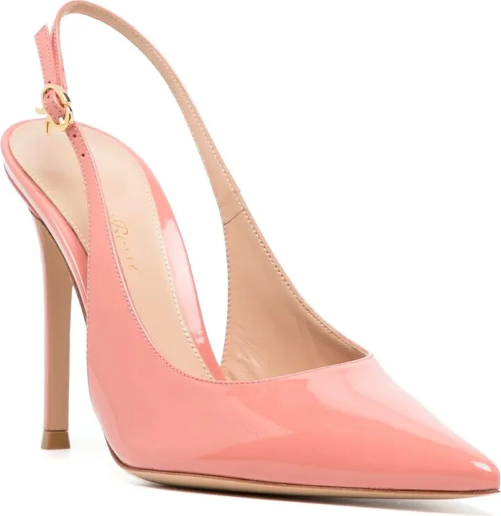 110mm Pointed-Toe Leather Pumps - Image 2