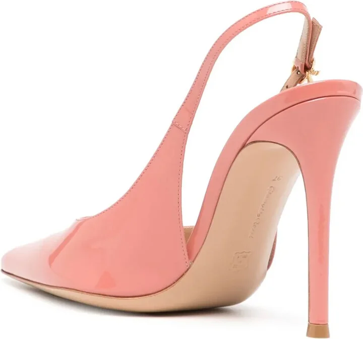 110mm Pointed-Toe Leather Pumps - Image 3