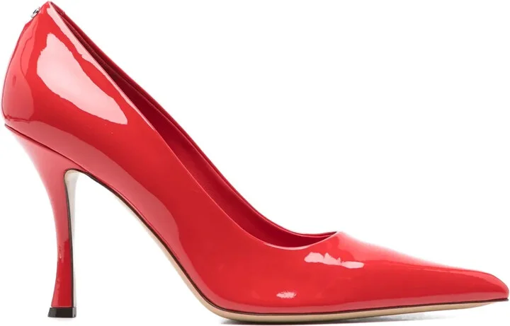 110mm Pointed-Toe Leather Pumps