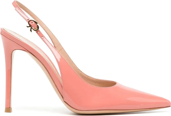 110mm Pointed-Toe Leather Pumps