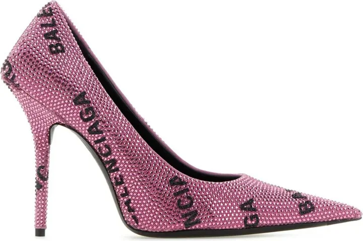 110mm Rhinestone-Embellished Pumps