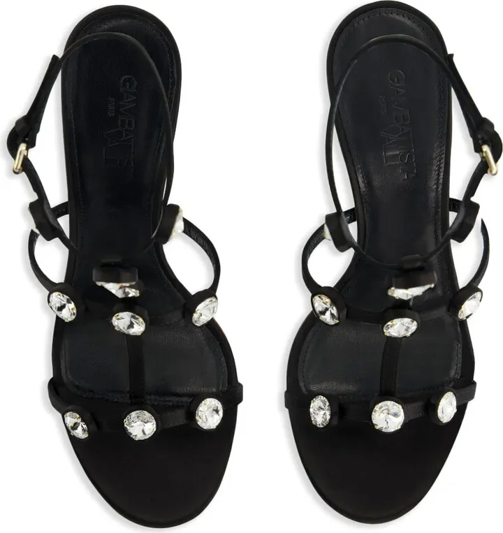 110mm Rhinestone-Embellished Sandals - Image 3