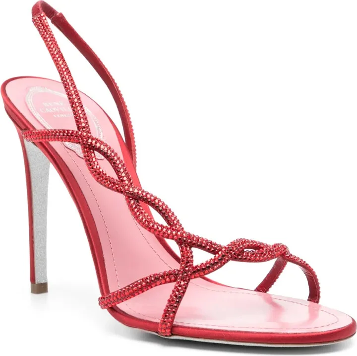 110mm Rhinestone-Embellished Sandals - Image 2