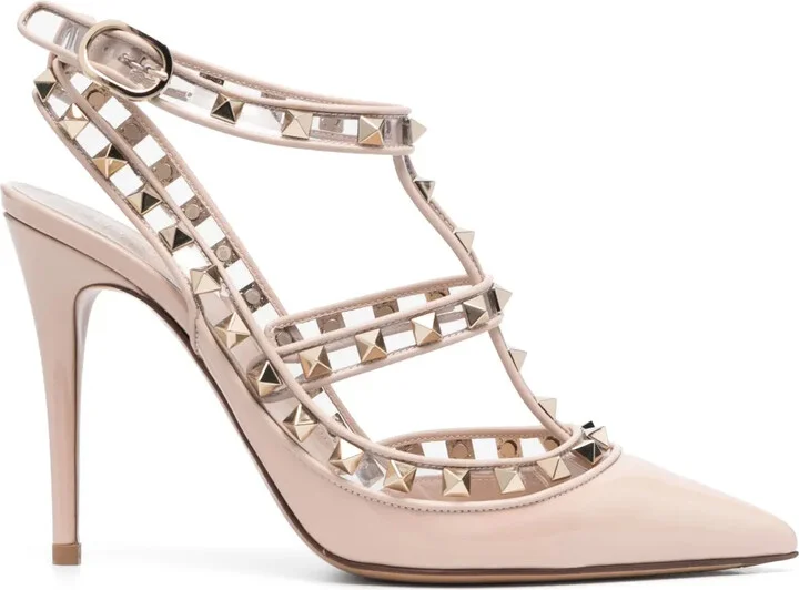 110mm Rockstud pointed pumps
