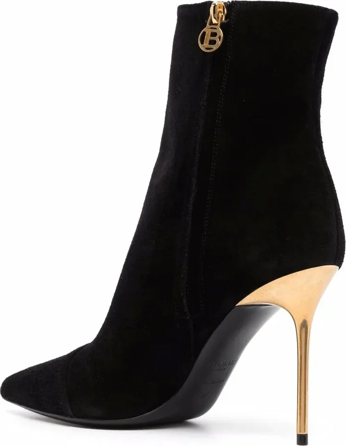 110mm Roni button-detail suede boots - Image 3