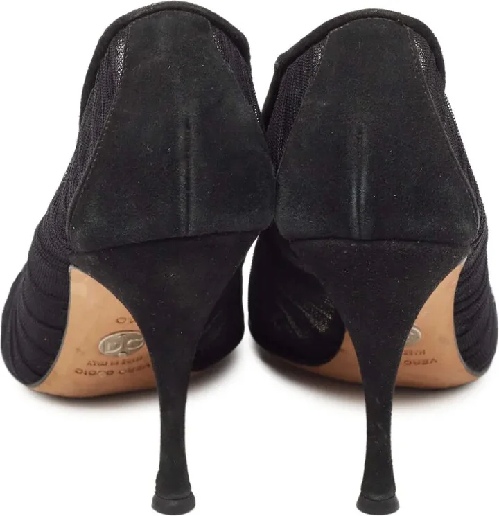 110mm Rose-Appliqué Tulle Pumps - Image 3