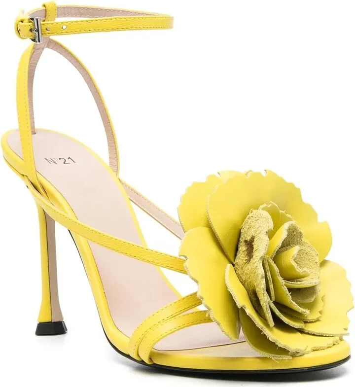 110mm Rose-Embellished Sandals - Image 2