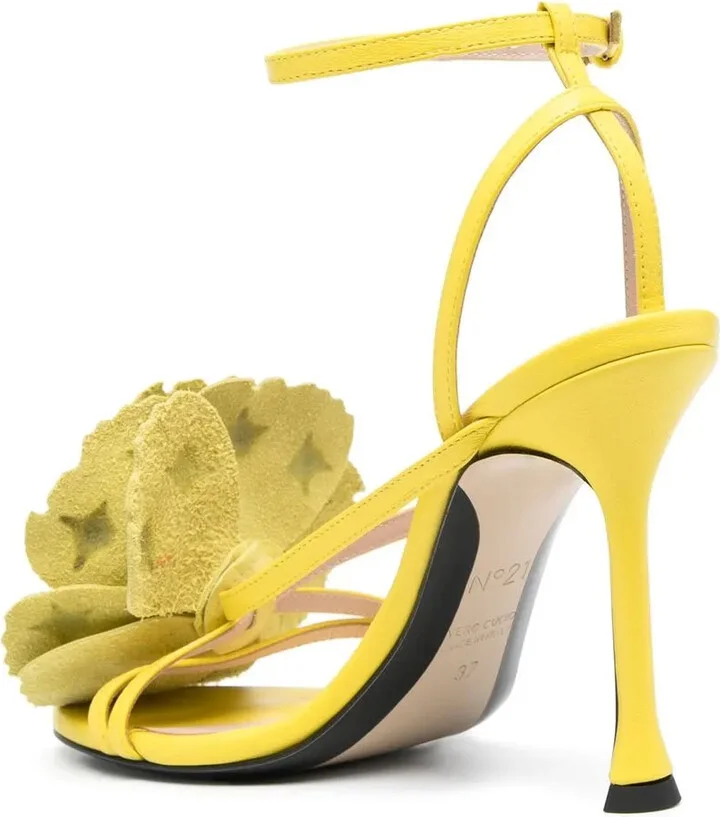 110mm Rose-Embellished Sandals - Image 3