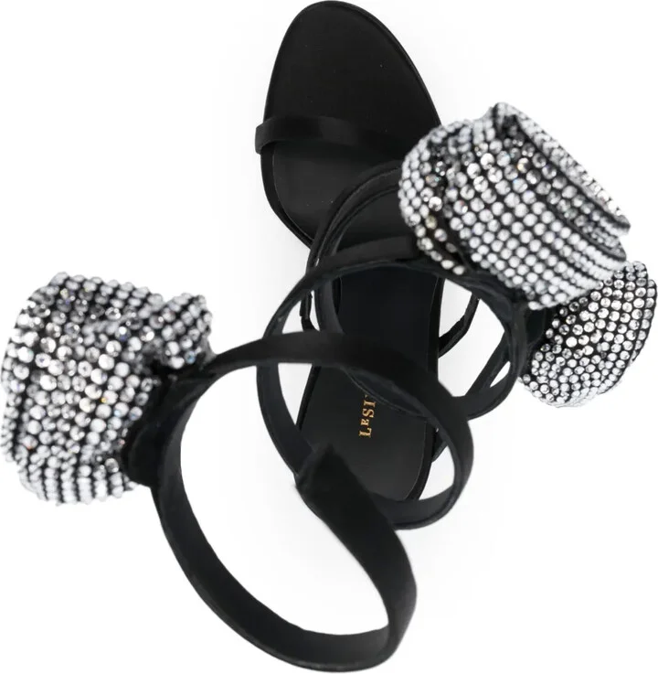 110mm Rose leather sandals - Image 4