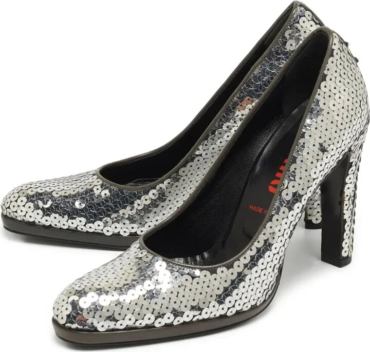 110mm Sequin-Embellished Pumps - Image 4