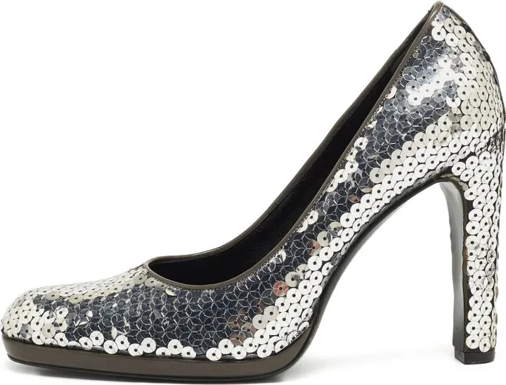 110mm Sequin-Embellished Pumps
