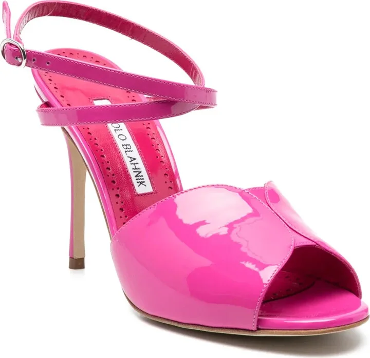 110mm Shimmer-Finish Sandals - Image 2