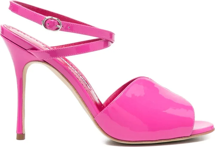 110mm Shimmer-Finish Sandals