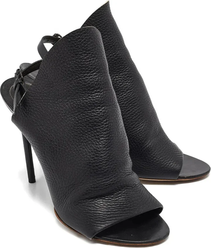 110mm Slingback Leather Sandals - Image 3
