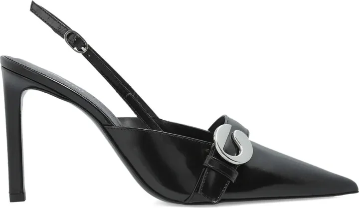 110mm Slingback Pointed-Toe Pumps