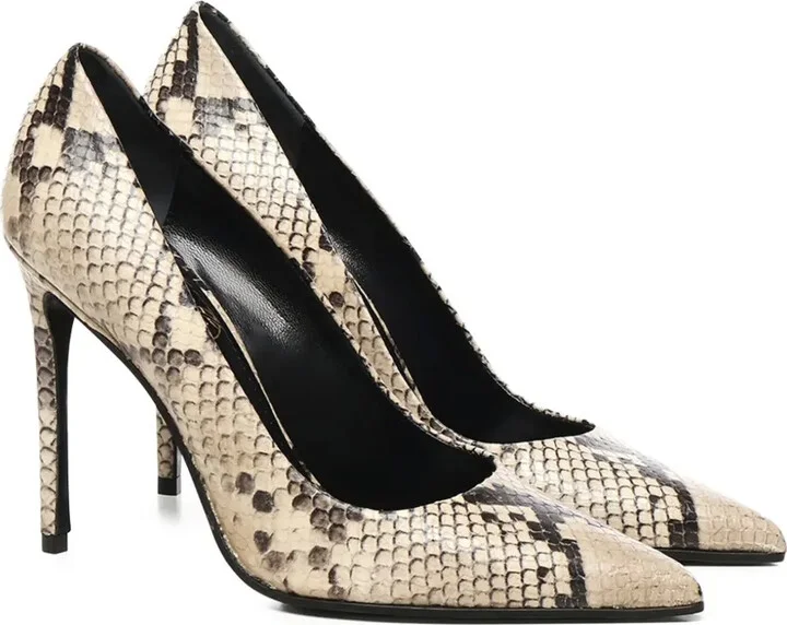 110mm Snake-Effect Stiletto Pumps - Image 2