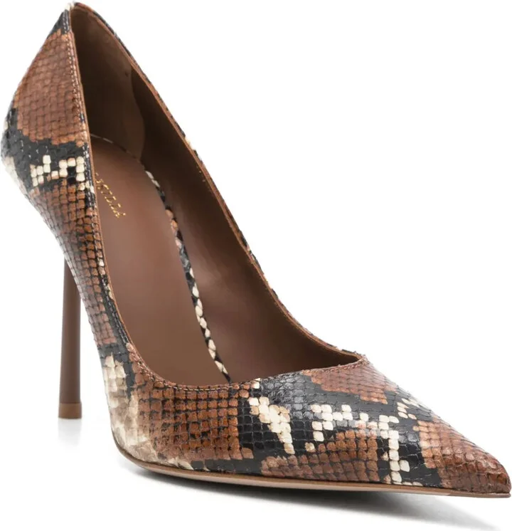 110mm Snakeskin-Print Pumps - Image 2