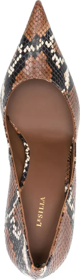 110mm Snakeskin-Print Pumps - Image 4