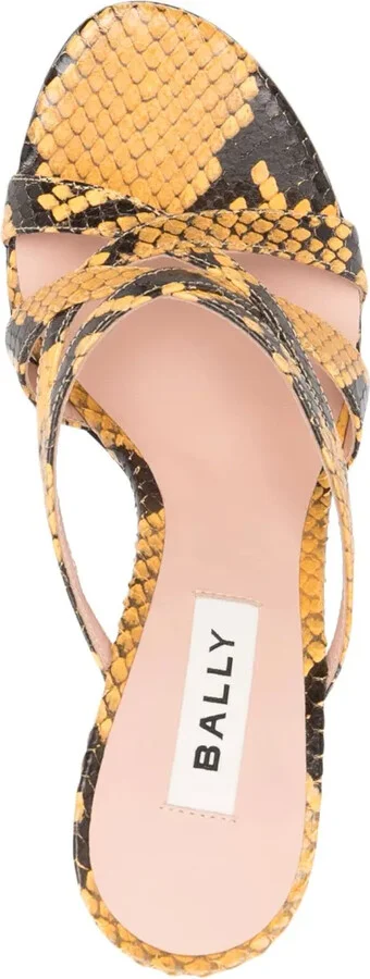 110mm Snakeskin-Print Sandals - Image 4