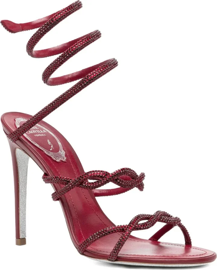 110mm Spiral-Embellished Knot Sandals - Image 2