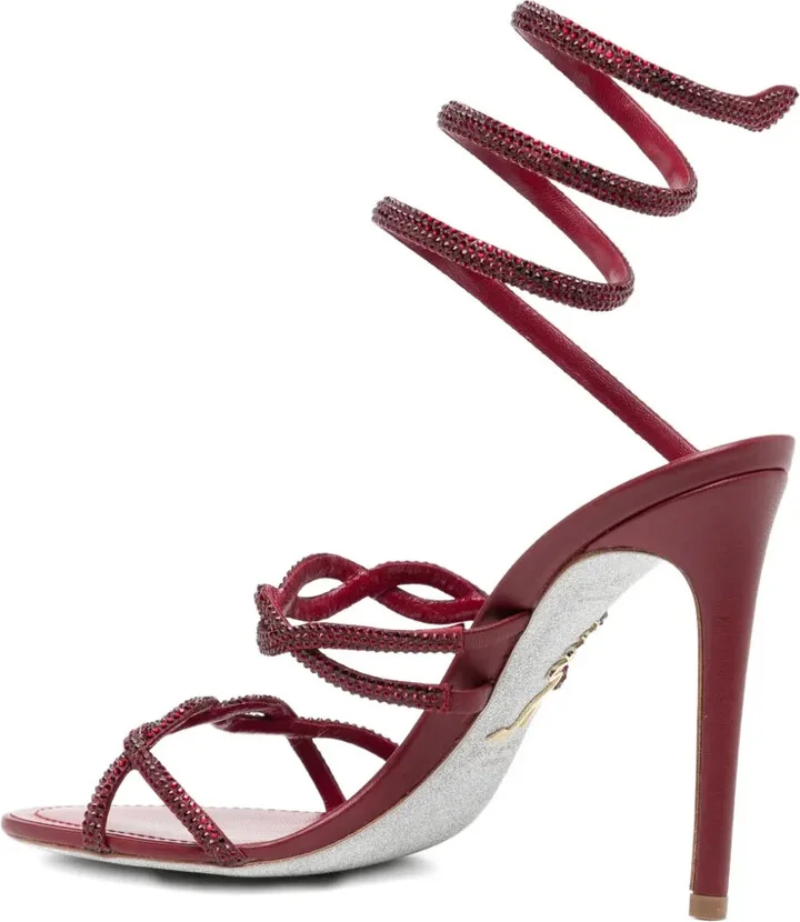 110mm Spiral-Embellished Knot Sandals - Image 3
