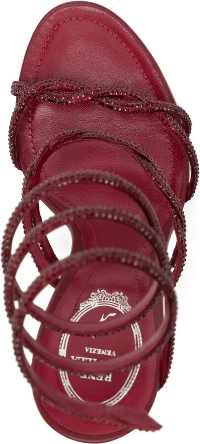 110mm Spiral-Embellished Knot Sandals - Image 4