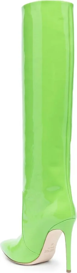 110mm Stiletto Leather Boots - Image 3
