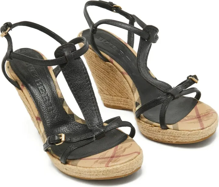 110mm Strappy Wedge Sandals - Image 2