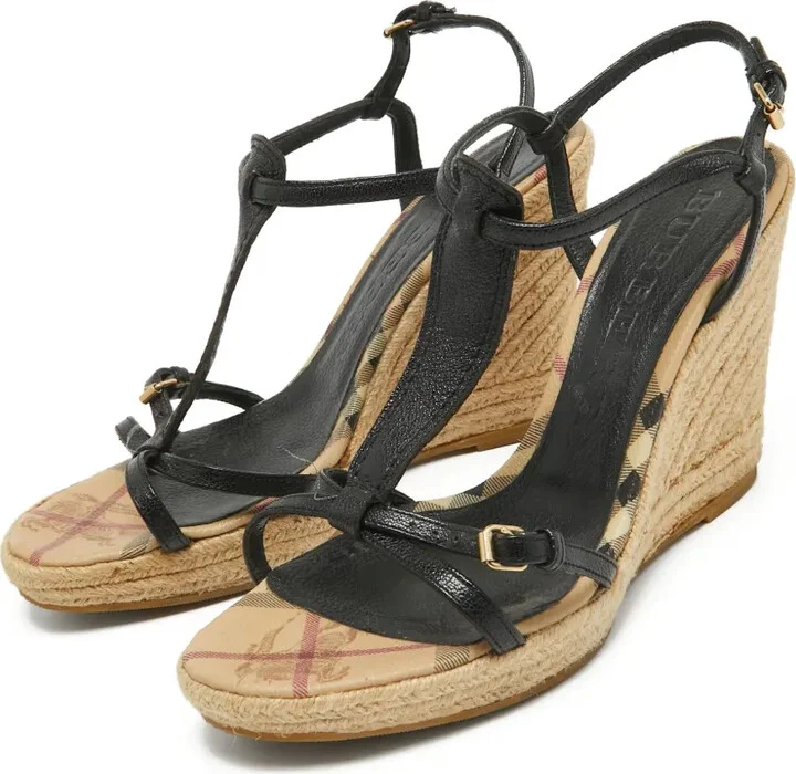 110mm Strappy Wedge Sandals - Image 3