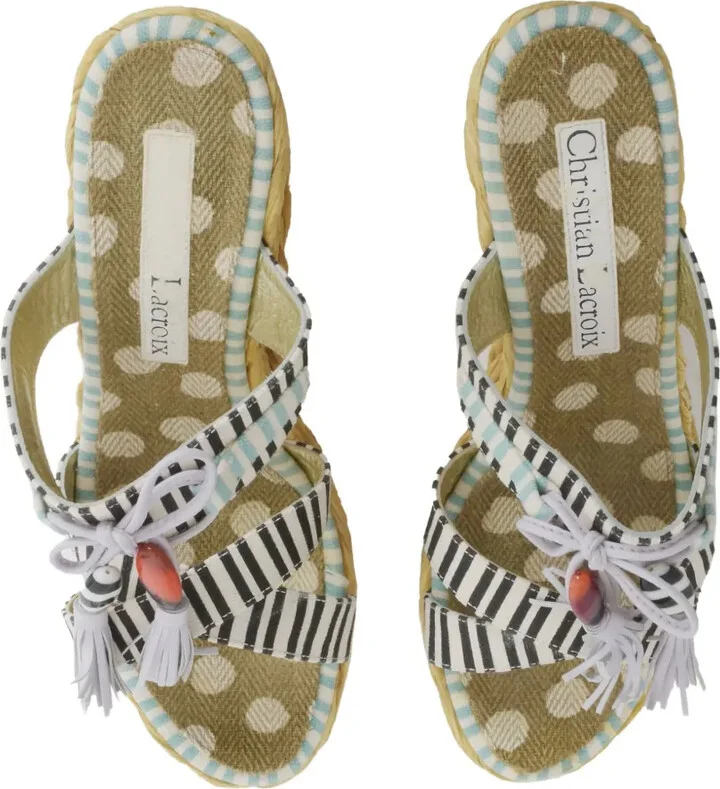 110mm Striped Sandals - Image 4