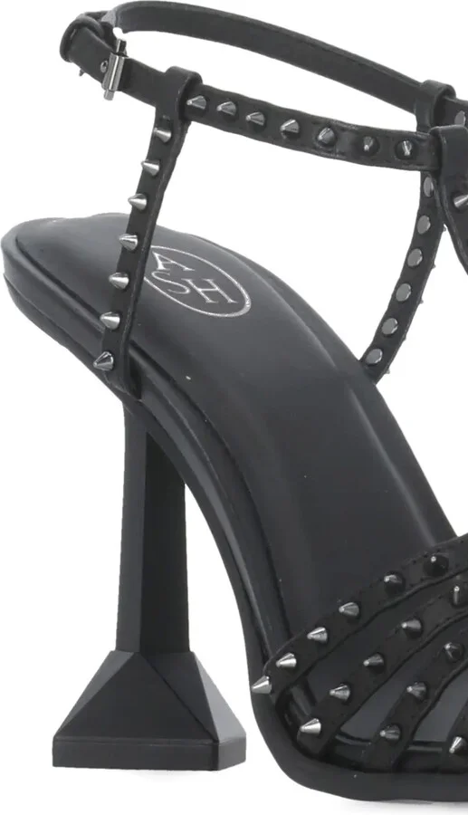 110mm Studded Ankle-Strap Pumps - Image 4