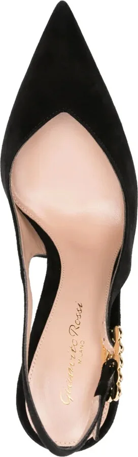 110mm Studded-Heel Slingback Pumps - Image 4
