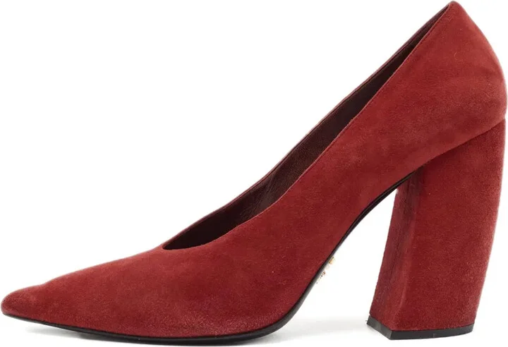 110mm Suede Heeled Pumps