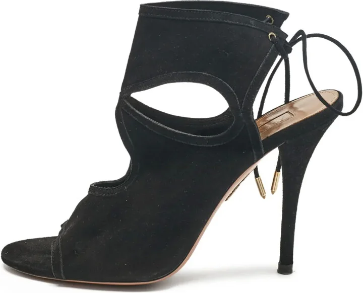 110mm Suede Heeled Sandals