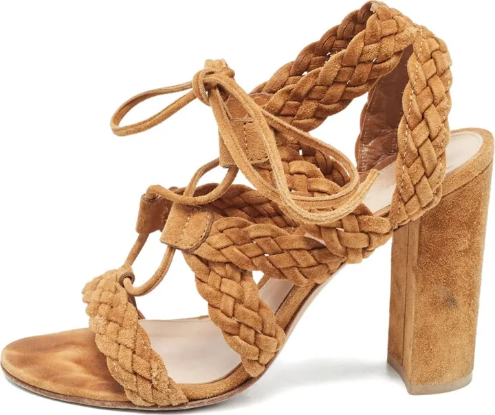 110mm Suede Heeled Sandals