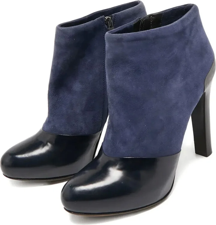 110mm Suede Leather Ankle Boots - Image 2