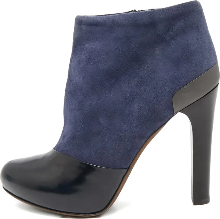 110mm Suede Leather Ankle Boots