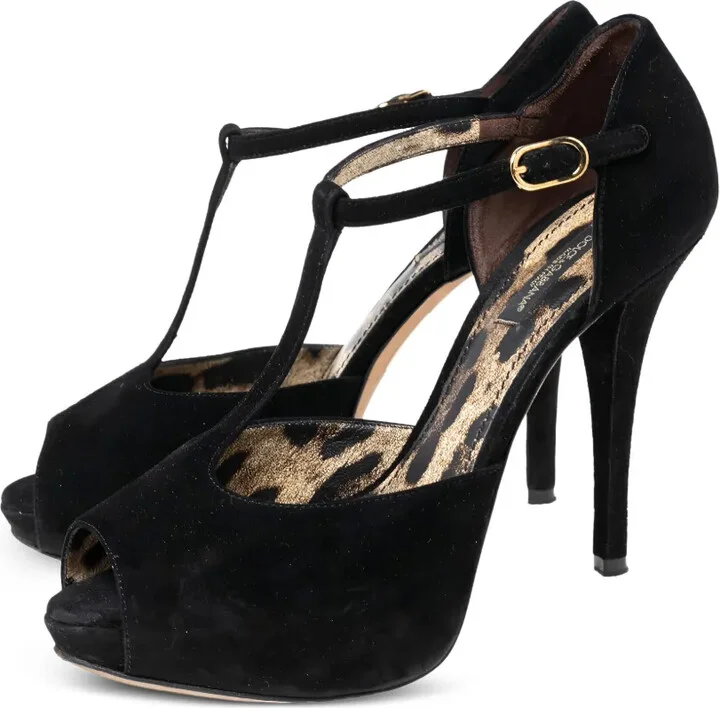 110mm Suede Leather Sandals - Image 3