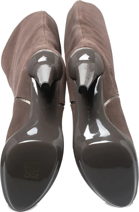 110MM Suede Platform Heel Boots - Image 3