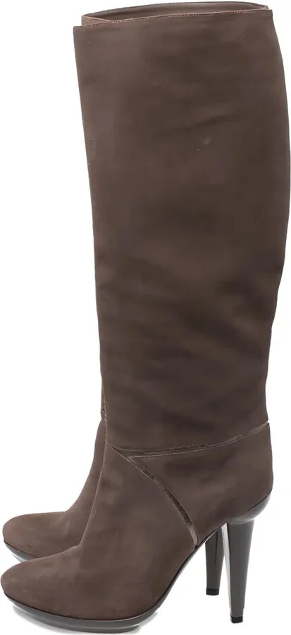 110MM Suede Platform Heel Boots