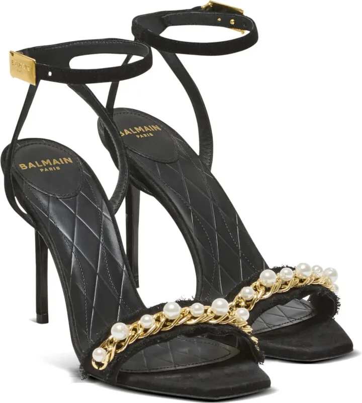 110mm Suede Sandals - Image 2