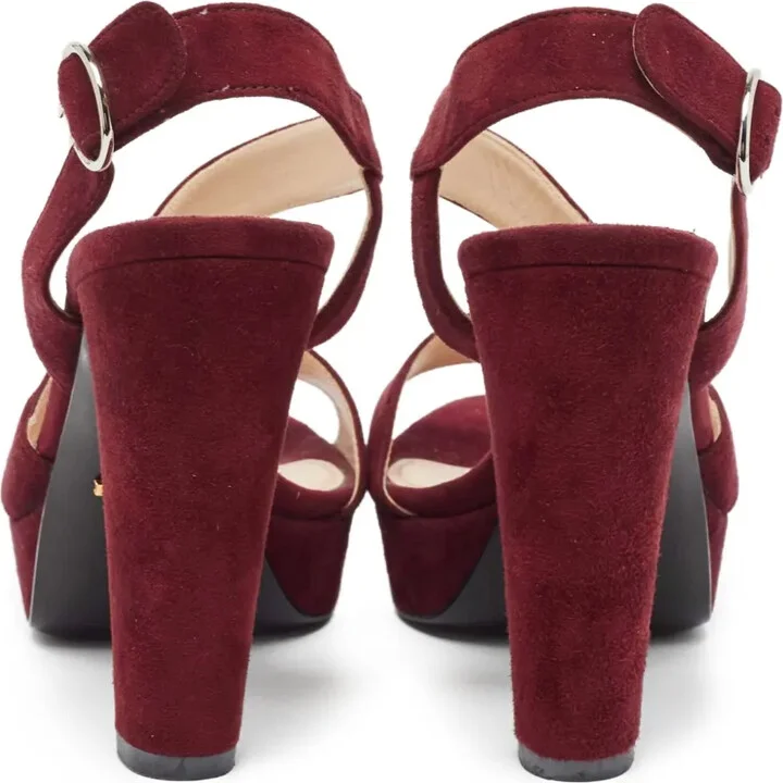 110mm Suede Sandals - Image 3